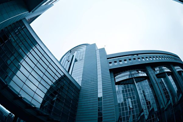 low e glass modern facade